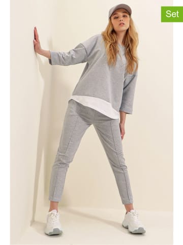 Trend Alacati 2-delige outfit grijs
