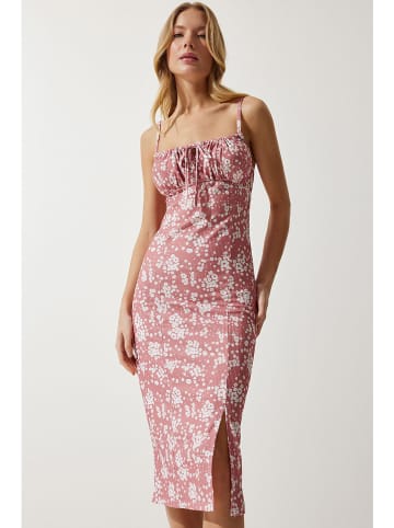 Happiness Istanbul Kleid in Rosa/ Creme