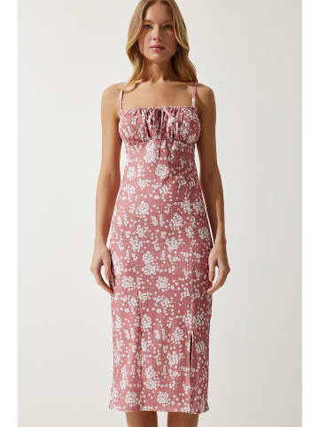 Happiness Istanbul Kleid in Rosa/ Creme