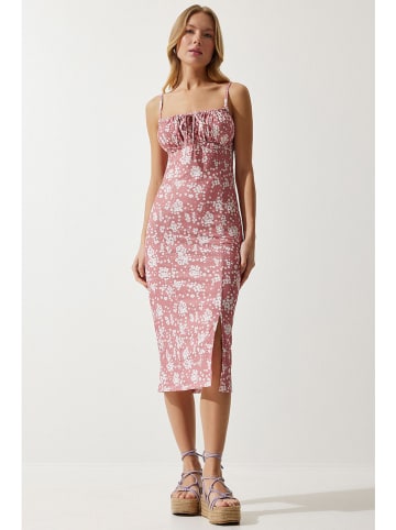 Happiness Istanbul Kleid in Rosa/ Creme