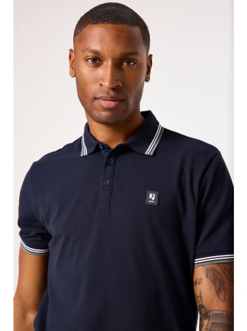 Garcia Koszulka polo w kolorze granatowym