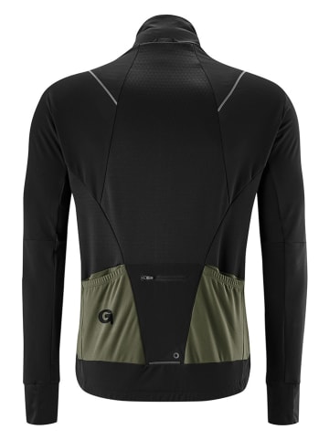 Gonso Fahrradtrikot in Khaki/ Schwarz