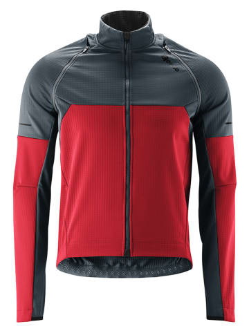 Gonso Zipp-Off-Softshelljacke in Rot/ Anthrazit