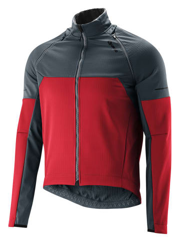 Gonso Zipp-Off-Softshelljacke in Rot/ Anthrazit