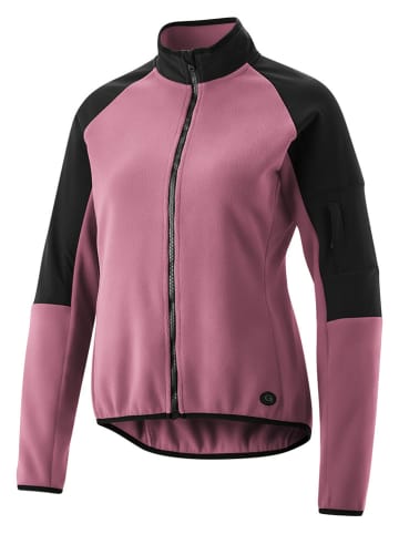 Gonso Fleece-Fahrradtikot in Rosa/ Schwarz