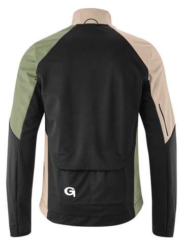 Gonso Softshelljacke in Schwarz/ Beige/ Grün