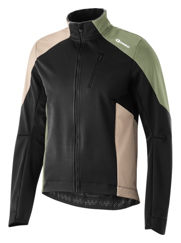 Gonso Softshelljacke in Schwarz/ Beige/ Grün