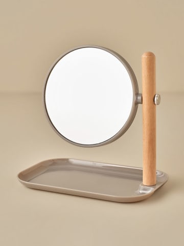 BELLA MAISON Cosmeticaspiegel grijs - (B)22 x (H)23 x (D)14 cm