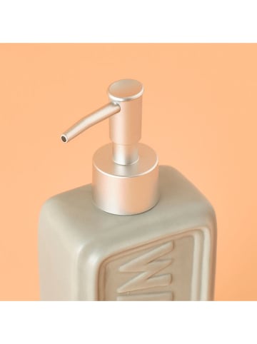 BELLA MAISON Zeepdispenser kaki - (B)7 x (H)16,5 x (D)6 cm