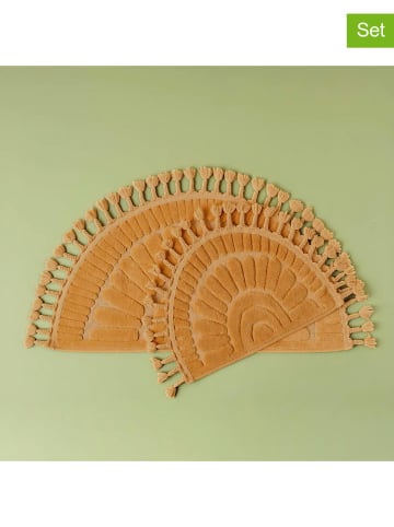 BELLA MAISON 2er-Set: Badematten "Sunshine" in Hellbraun