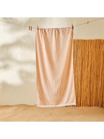 BELLA MAISON Strandtuch "Shiney" in Orange - (L)150 x (B)75 cm