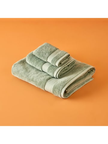 BELLA MAISON Handtuch "Dorita" in Khaki - (L)90 x (B)50 cm