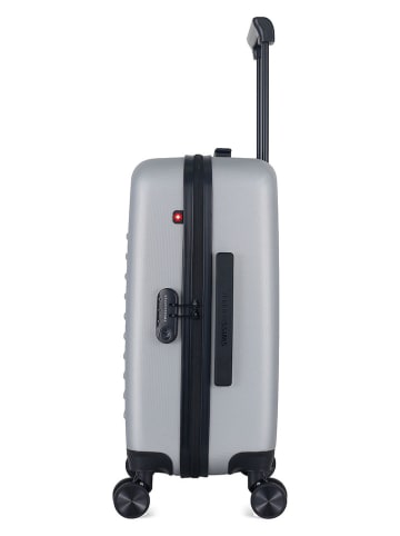 SWISS KOPPER Hardcase-Trolley "Wil" in Grau - (B)35 x (H)55 x (T)21 cm