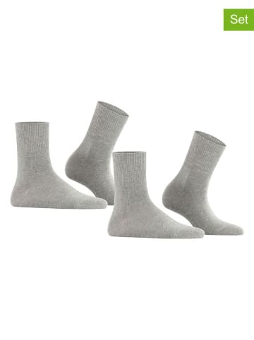 ESPRIT 2er-Set: Socken ''Ribbed'' in Grau