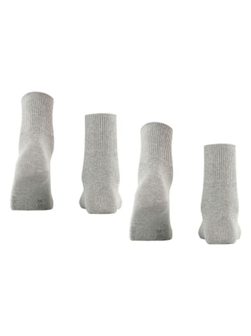 ESPRIT 2er-Set: Socken ''Ribbed'' in Grau