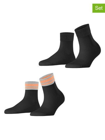 ESPRIT 2-delige set: sokken "Retro" zwart