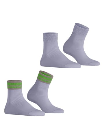 ESPRIT 2-delige set: sokken ''Retro'' grijs/groen