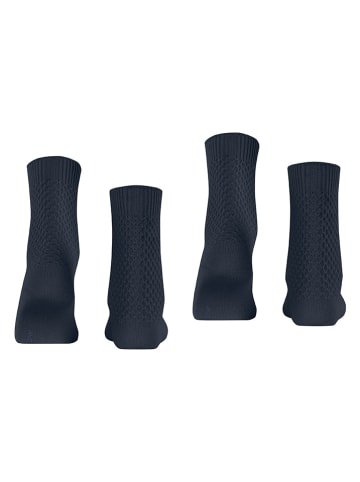 ESPRIT 2er-Set: Socken ''Diamond'' in Dunkelblau