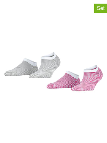 ESPRIT 2-delige set: sokken "Allover" wit/roze/grijs