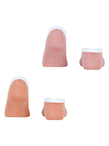ESPRIT 2-delige set: sokken "Allover" wit/oranje