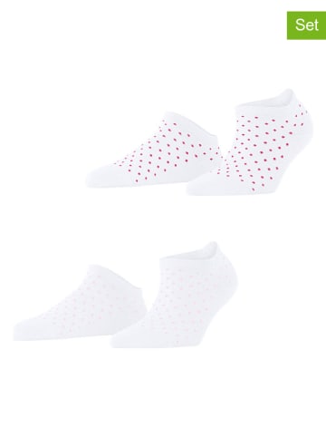 ESPRIT 2er-Set: Socken ''Fine Dot'' in Weiß/ Pink/ Rosa