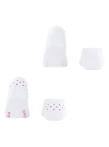 ESPRIT 2er-Set: Socken ''Fine Dot'' in Weiß/ Pink/ Rosa