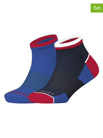 ESPRIT 2er-Set: Socken ''Sport'' in Blau/ Dunkelblau