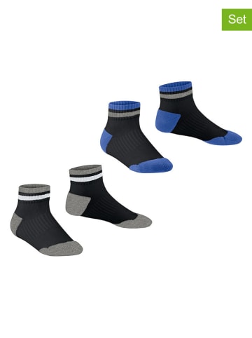 ESPRIT 2er-Set: Socken ''Active'' in Schwarz/ Grau/ Blau