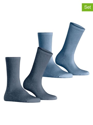 ESPRIT 2er-Set: Socken ''Basic'' in Blau
