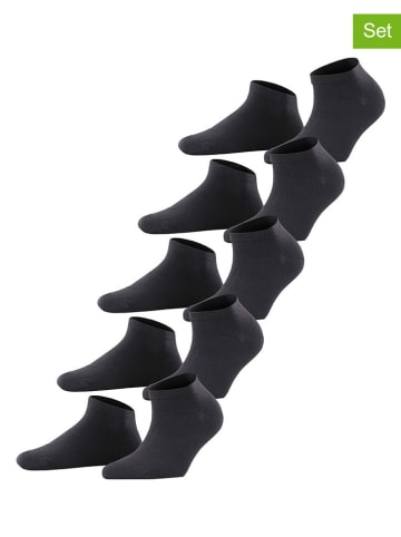ESPRIT 5er-Set: Socken ''Solid'' in Schwarz