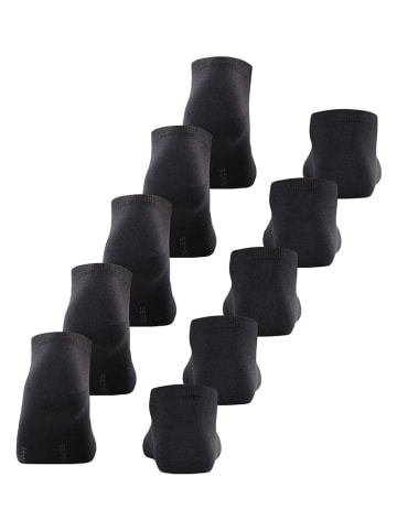 ESPRIT 5er-Set: Socken ''Solid'' in Schwarz