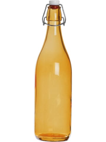 Trendy Kitchen by EXCÉLSA Butelka "Fresh" w kolorze pomarańczowym - 1 l