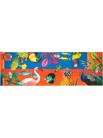 Trendy Kitchen by EXCÉLSA Tischläufer "Rhapsody" in Rot/ Blau - (L)140 x (B)45 cm