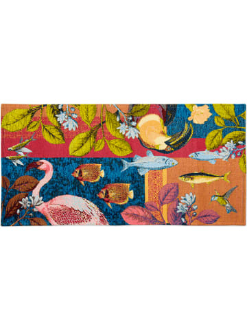 Trendy Kitchen by EXCÉLSA Chodnik "Rhapsody" w kolorze niebiesko-różowym - 110 x 55 cm