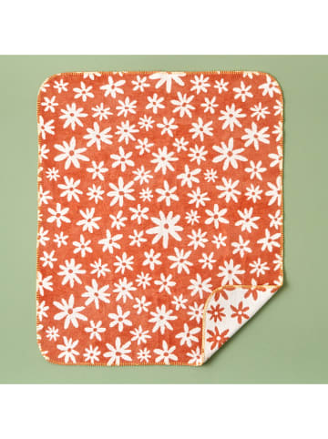 BELLA MAISON Babydecke "Freya" in Orange/ Weiß