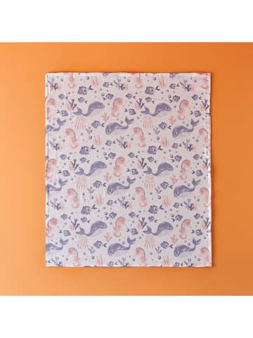 BELLA MAISON Musselin-Babydecke in Blau/ Rosa