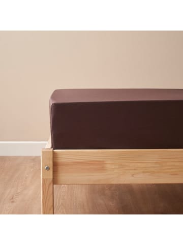 BELLA MAISON Spannbettlaken "Supreme" in Braun