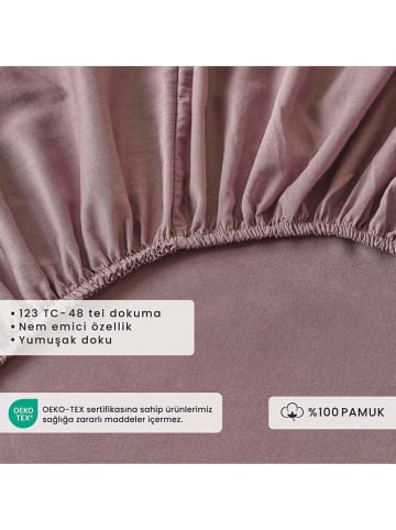 BELLA MAISON Renforcé-Spannbettlaken "Basic Elastic" in Anthrazit - (L)200 x (B)180 cm