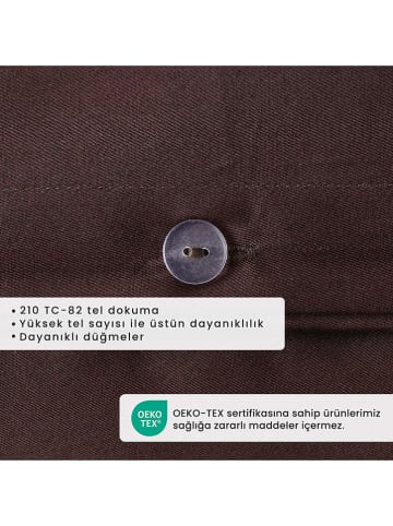 BELLA MAISON 2tlg. Satin-Bettwäscheset "Supreme" in Braun