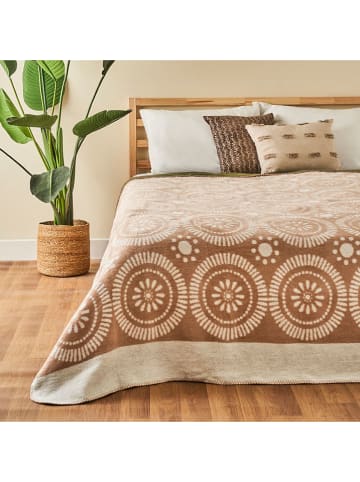 BELLA MAISON Bedsprei "Oriane" beige - (L)200 x (B)150 cm