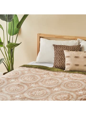 BELLA MAISON Dagdeken "Oriane" crème/lichtbruin - (L)200 x (B)150 cm