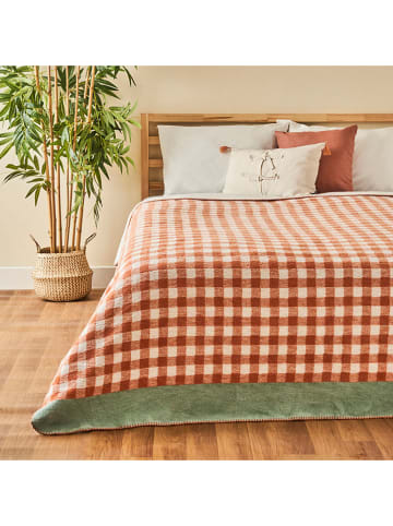 BELLA MAISON Tagesdecke "Pavia" Braunrot/ Weiß - (L)200 x (B)150 cm