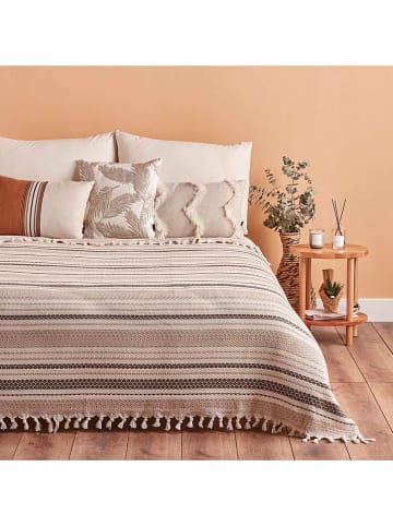 BELLA MAISON Narzuta "Linea" w kolorze beżowo-brązowym