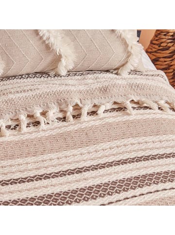 BELLA MAISON Tagesdecke "Linea" in Beige/ Braun