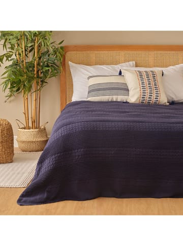 BELLA MAISON Tagesdecke "Marine" in Dunkelblau - (L)260 x (B)180 cm