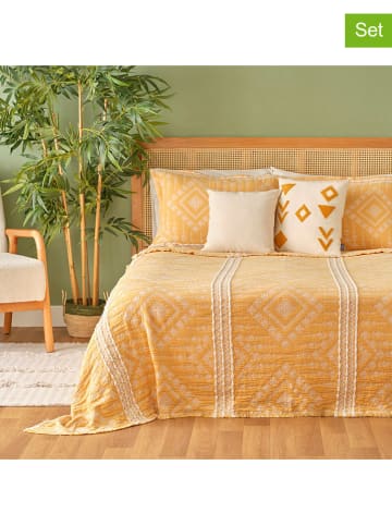 BELLA MAISON 3tlg. Tagesdecken-Set "Glorinda" in Orange