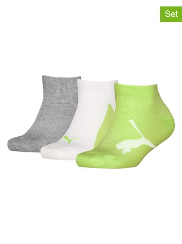 Puma 3er-Set: Socken in Grün/ Grau/ Weiß