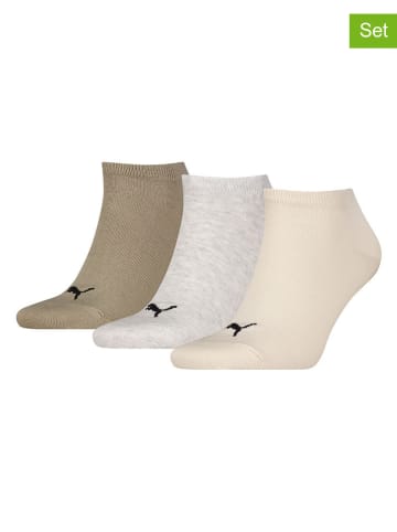 Puma 3er-Set: Socken in Beige/ Weiß/ Creme