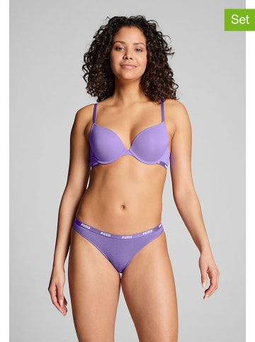Puma 2er-Set: Bikini-Hosen in Lila