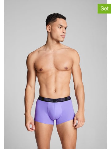 Puma 2er-Set: Boxershorts in Lila/ Schwarz